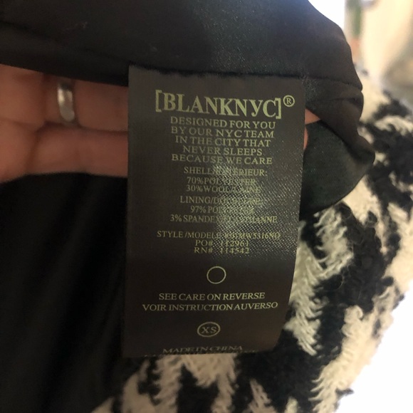 BlankNYC from Anthropologie houndstooth jacket size XS - Picture 4 of 9